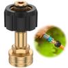 M22-14Mm X 3/4 Inch Garden Hose Adaptor High Pressure Brass Garden Hose Connector Quick Connect Pressure Washer Connector