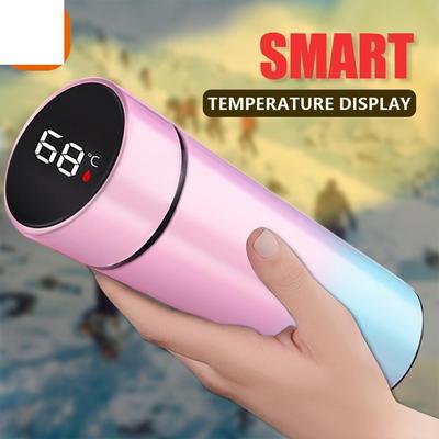 500ml Thermo Bottle Thermal Cup Vacuum Flasks For Tea Cover LED Smart Temperature Display