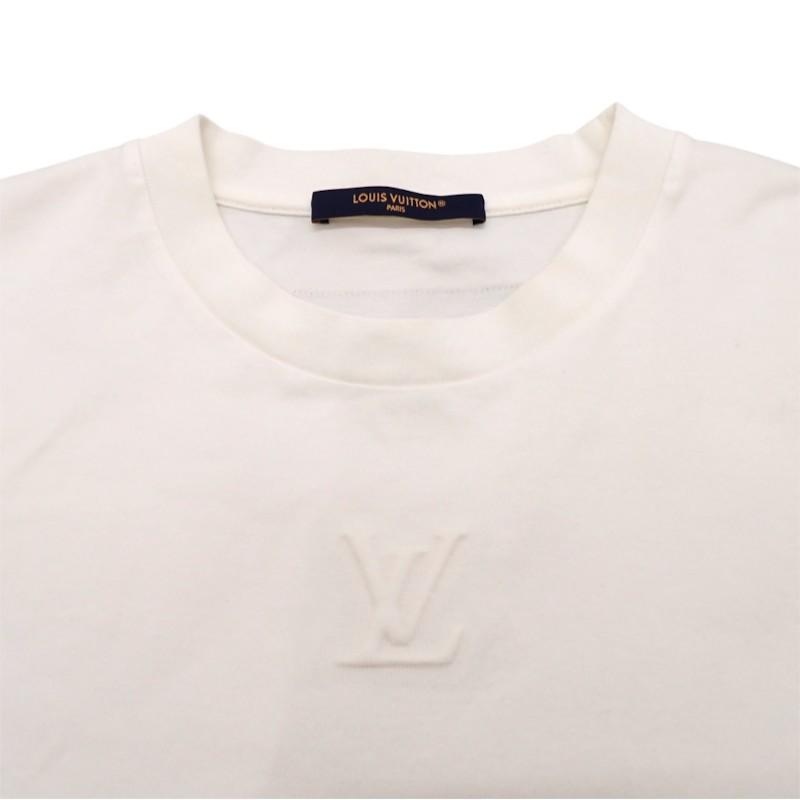 Louis Vuitton 1AA5E0 L Short Sleeve T-shirt white/Brontique Cotton Mens