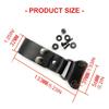 Cutter Sheath Fastener Vegetable Tanned Cow Leather Waist Belt Buckles Clip Carry System for Straight Cutter Sheath Cover