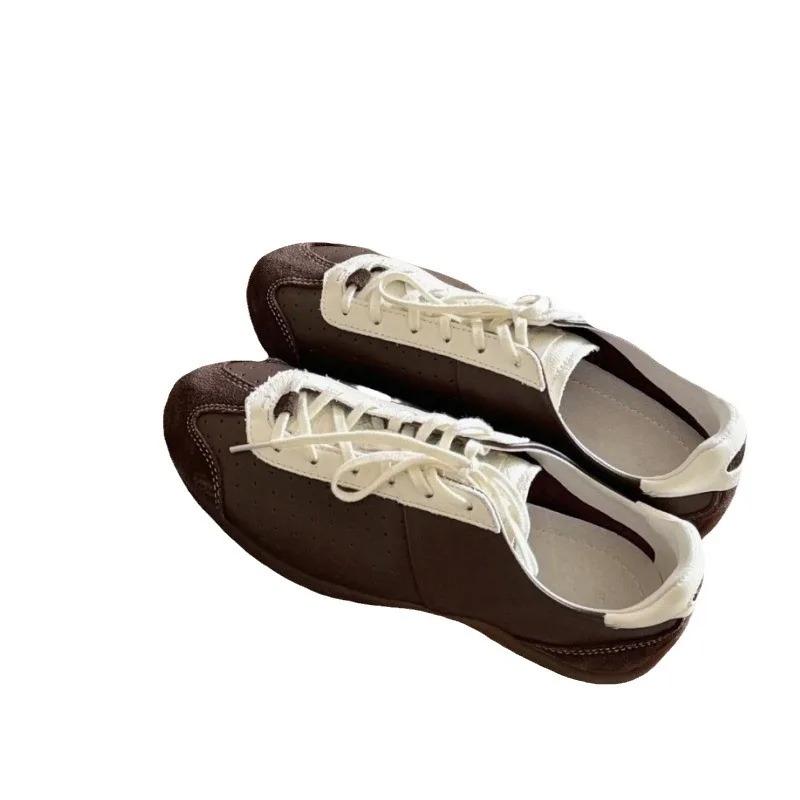 Sneakers Casual Sports Shoes for Women Lightweight Leather Breathable Shoes Women Flat White Tennis Shoes