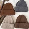 Simple and Versatile Solid Color Wool Hat Autumn and Winter Warm Woolen Hat Knitted Hat for Men and Women