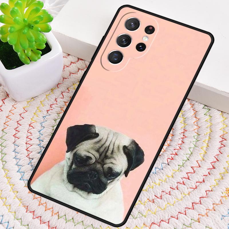 CUTE PUPPY PUG DOG MOPS Phone Case for Samsung Galaxy Note 10 Pro S26 Ultra S23 S24 FE S25 S21 S22 PLUS Shockproof Cove