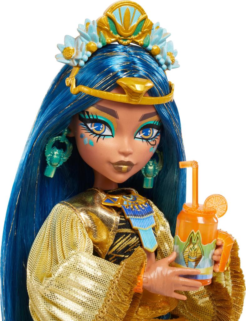 Monster High Monster Fest Cleo De Glam Outfits Band Statement Bags and Dolls, Nile, & Festival-themed Accessories, Snacks, Posters, More.