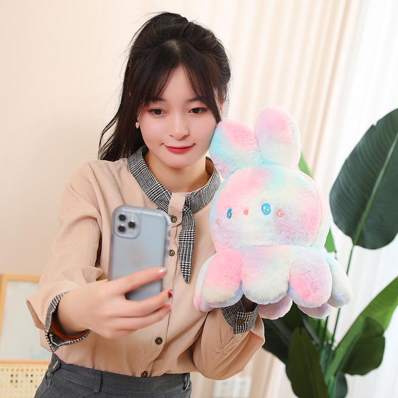 Soft Ferry Plush Cat Plush Toy Cosplay Octopus Legs Jellyfish Bunny Stuffed Animals Doll Rainbow Rabbit Baby Appease Toy