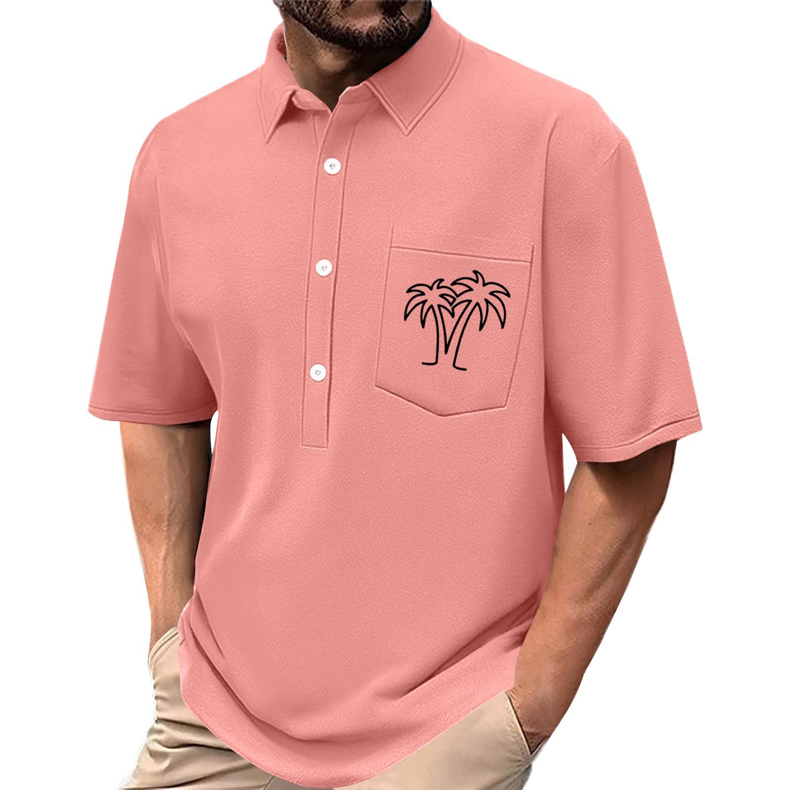 

Мужская летняя однотонная рубашка с принтом, эластичная в четырех направлениях, с лацканами, на пуговицах, с карманом, повседневный спортивный топ с короткими рукавами XL