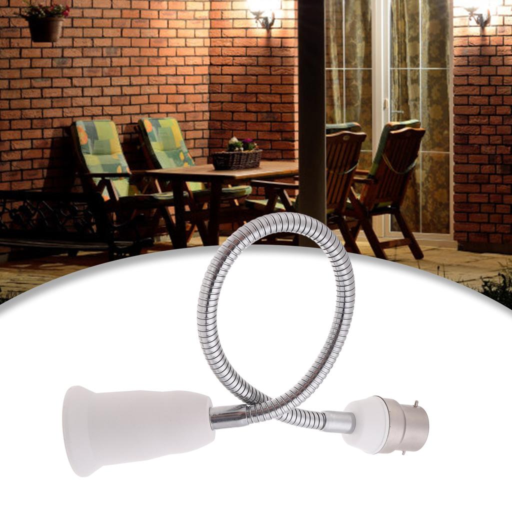 B22 to E27 Extender Light Holder Adapter 360 Adjustable Extension LED Lamp Base Bulb Socket Adapter Adjustable Lamp