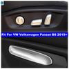 Matte Style Car Seat Adjustable Buttons Decoration Panel Cover Trim For VW Volkswagen Passat B8 2015 -  Interior Accessories