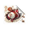 Yousheng Santa Claus Wall Stickers Christmas Santa Breaking Brick Wall Decal Funny 3D Illusion Accent Cling for Holiday Home Party Living Room Decor