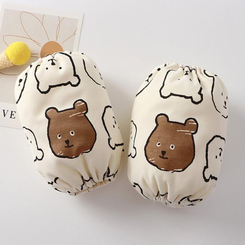 Baby Cotton Sleeve Covers Waterproof Anti-dirty Cartoon Patterns Toddlers Girls Boys