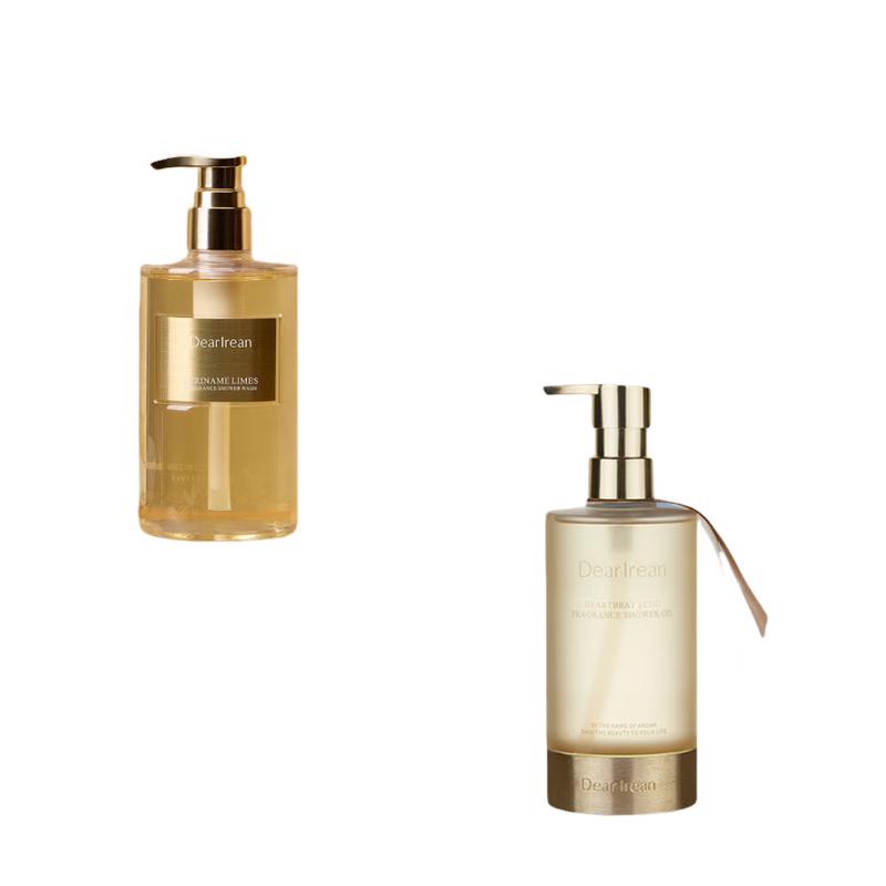 

Dear Irean Surinam Lemon Shower Gel & Prosperous Garden Bath Oil Set