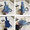 Large Capacity Denim Canvas Bag Y2k Jeans Messenger Bag Simple Guitar Crossbody Bag  Girl