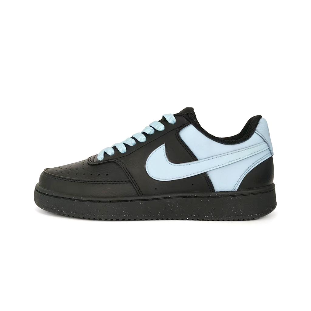 Nike Court Vision Low Blue Sky Synthetic Leather Comfortable Abrasion Resistant Low top Skateboard Shoes Unisex DH2987-002(Team1539-)