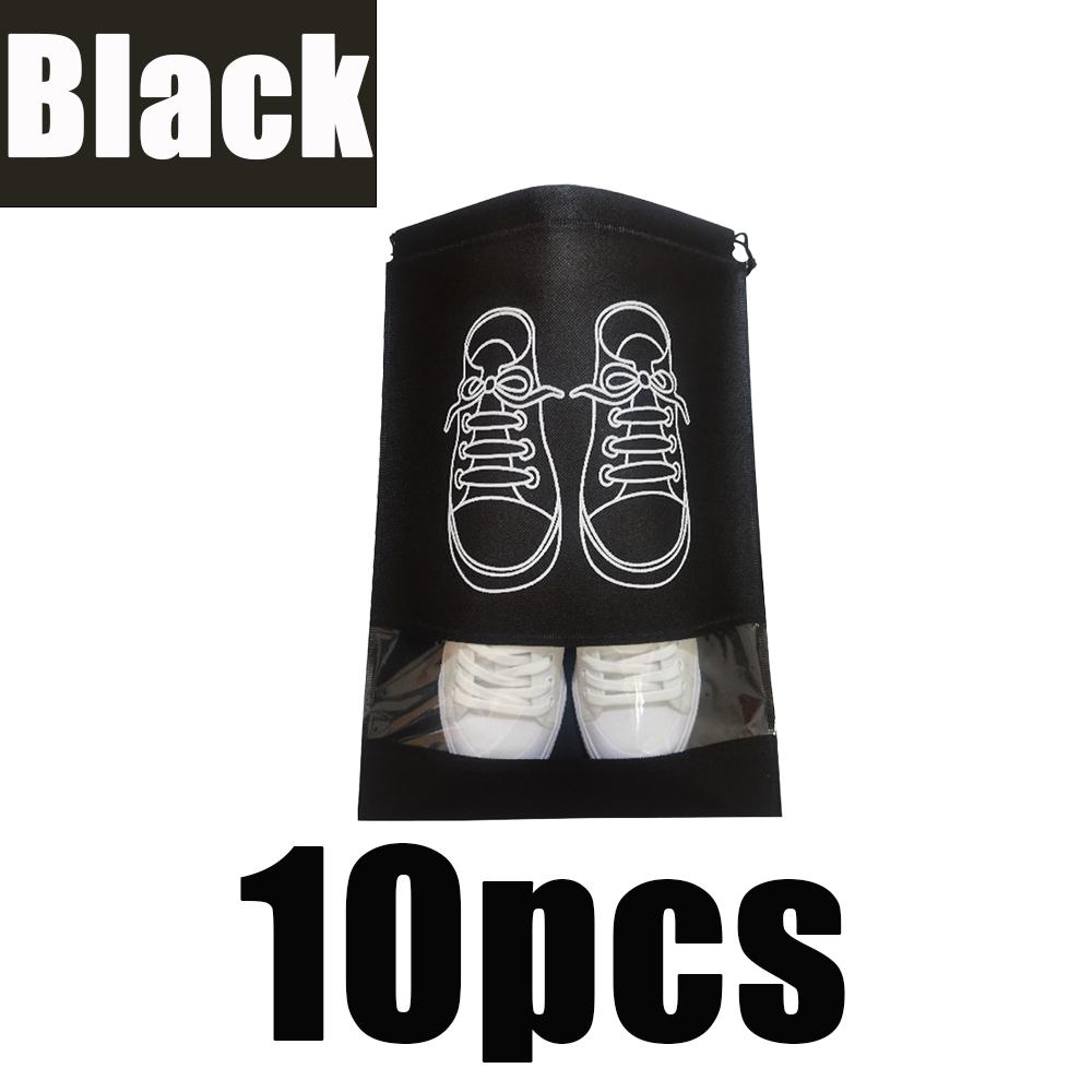 5/10/30pcs Shoes Storage Bags Portable Non-Woven Fabric Large Capacity Travel Waterproof Moistureproof Clothing Classified Bags