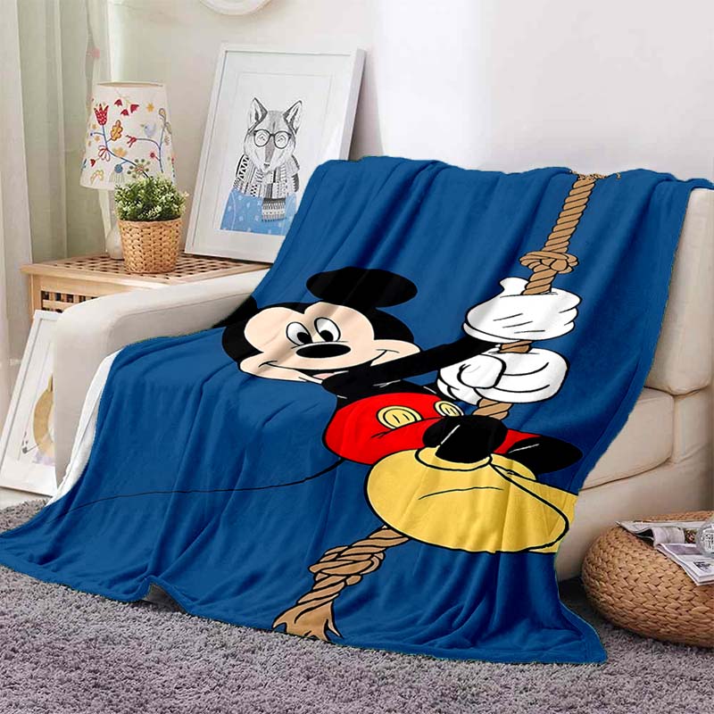 Cartoon Mickey Minnie Mouse Blanket Soft Warm Flannel Throw Fluffy Bed Blanket New Born Winter Blanket Luxury Gifts