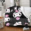 1pc Blanket Sanrio Kuromi1 Print Design, Lightweight Blanket for Sofa, Bed- Soft &Warm, Gift for All Seasons like Christmas, Halloween