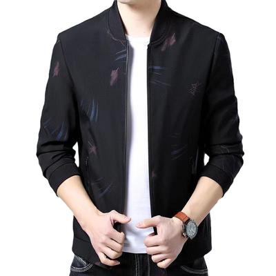 Giacca primaverile Giacca da uomo ampia Giacca con colletto alto Giacca casual da uomo