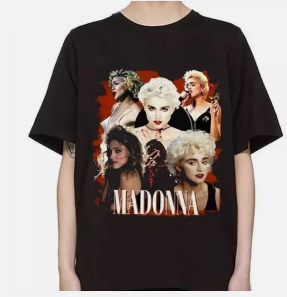 Maglietta Vintage Anni '90 Madonna T-Shirt Unisex a Manica Corta Tutte le Taglie S-5XL
