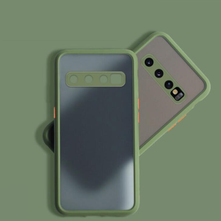

Чохол високої якості для Samsung Galaxy S10 S10E S8 S9 S10 S20 S21 FE S22 Note 8 9 10 20 Plus Cover Skin Feel Full Protection Case Samsung S10 чай зелений колір
