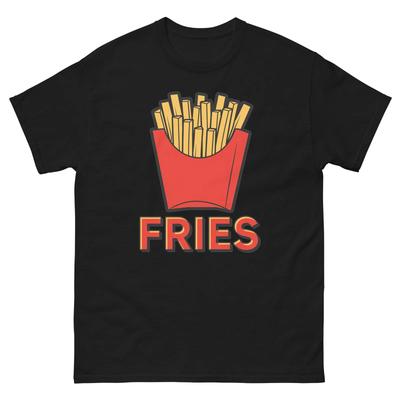 French Fries Simple Graphic Nice Colors Funny T-Shirt Shirt