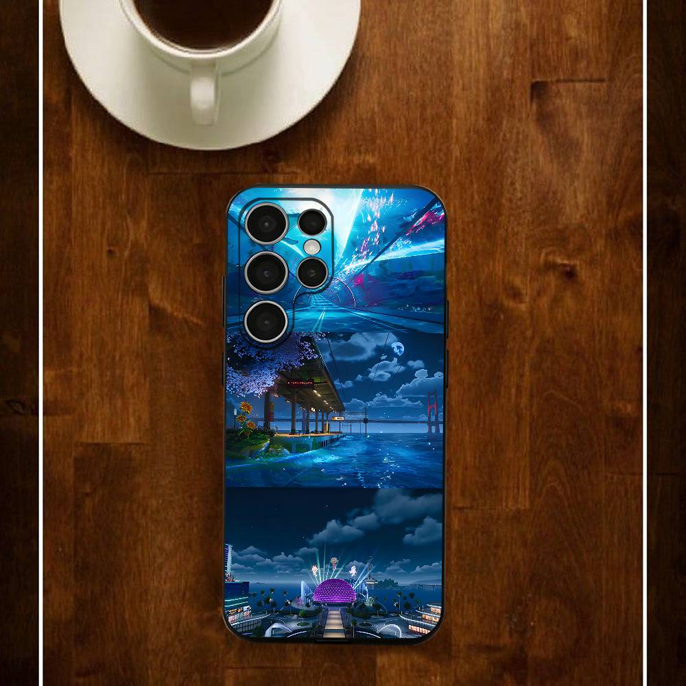 NTE Mint N-Neverness Silicone Case For Samsung S25 24 23 22 21 20 Plus Ultra 5G Lite Shockproof Cover