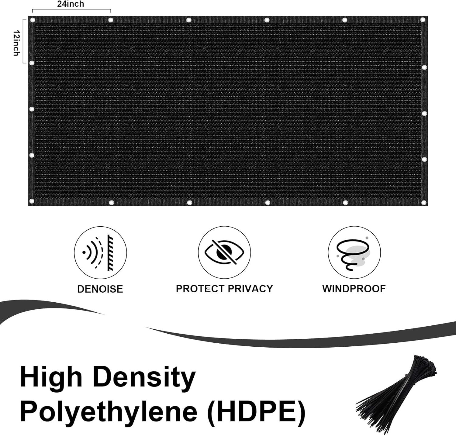 

Fence Privacy Screen Outdoor Mesh Fencing Covers Screen Fence Wind Block with Grommets for Patio Garden Wall United States