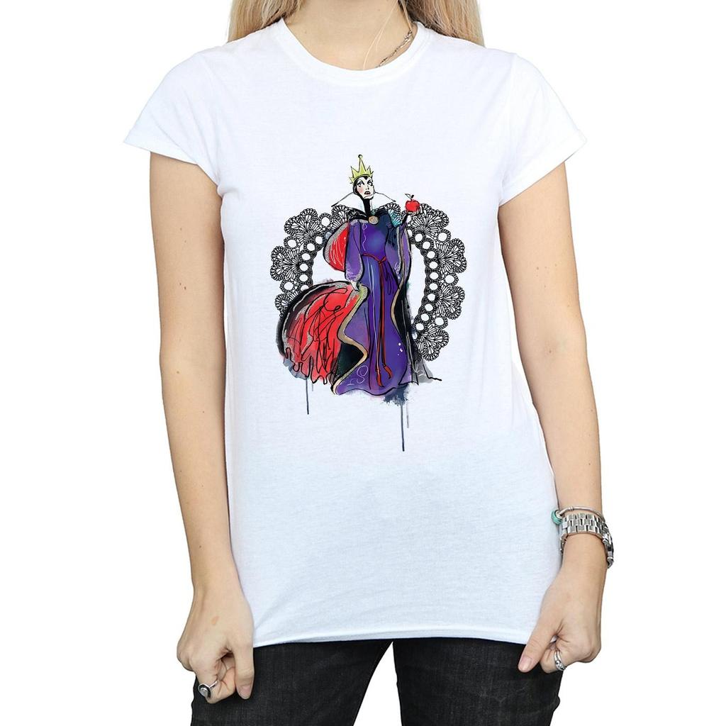 Disney Womens/Ladies Villains Maleficent Sketch Cotton T-Shirt