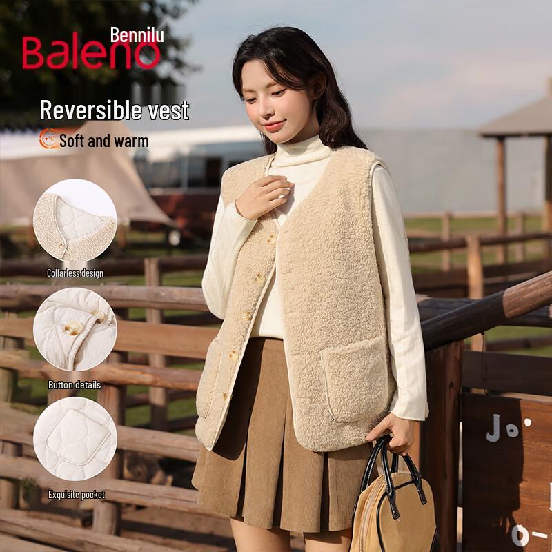 

Baleno Women s Reversible Lamb Fleece Vest L