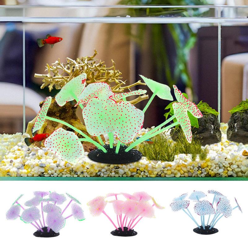 Glow Coral Reef Aquarium Decor Glowing Artificial Coral Aquariums Decor Aquarium Fish Tank Coral Decorations With Glowing Effect