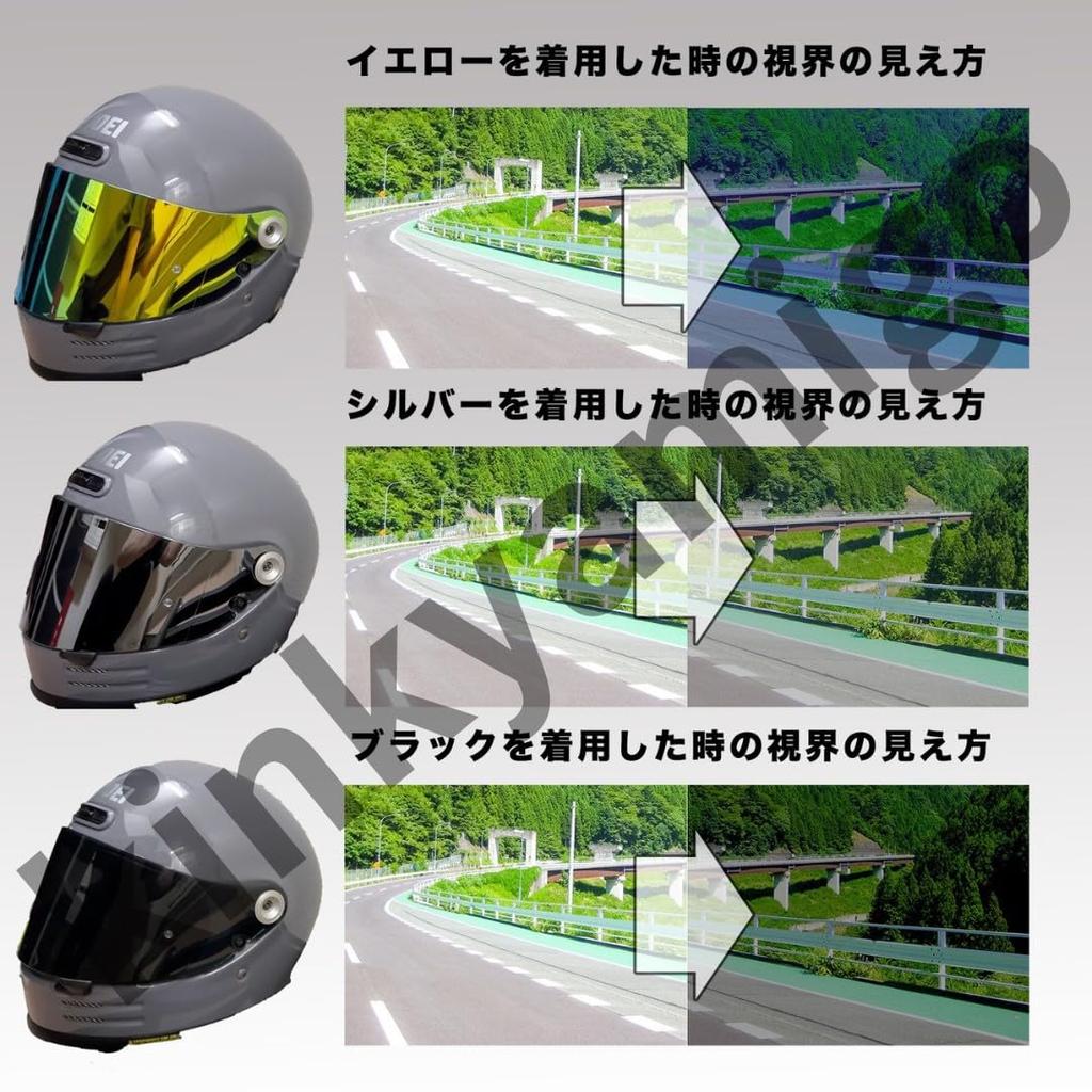 Aftermarket Glamster Helm Rauch Motorrad Dunkel Mellow UV Spiegel UV UV Motorrad Pinlock Folie [kinkyamigo] Lieferung am nächsten Tag, Produkt, Visier,