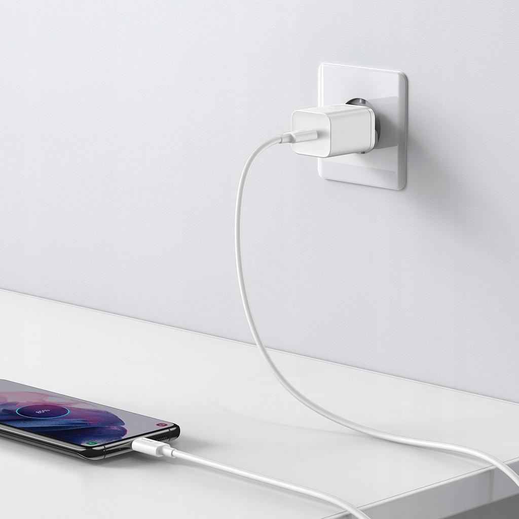 Ładowarka sieciowa Baseus Super Si Quick Charger 1C 25W TZCCSUP-L02 a z gniazdem USB-C + kabel