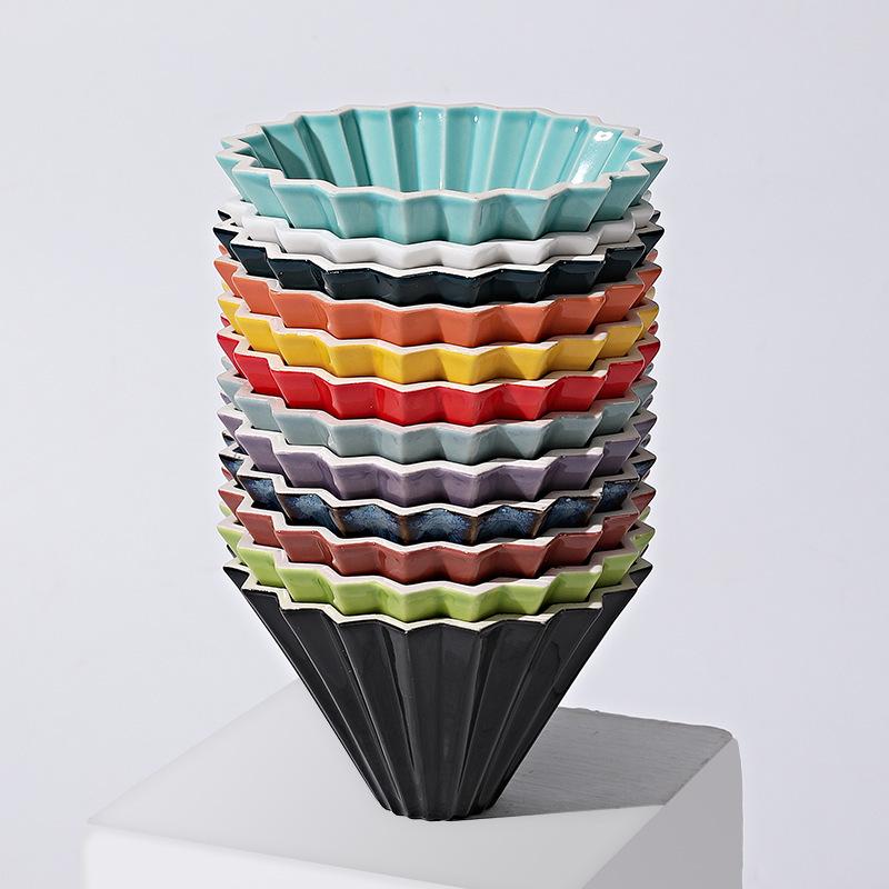 Dopamine Origami Ceramic Pour-Over Coffee Filter Cup