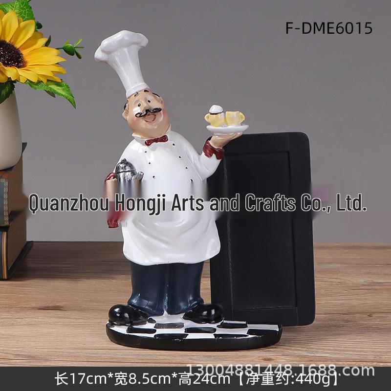 Modern Chef Resin Figurine: Stylish Kitchen & Dining Decor