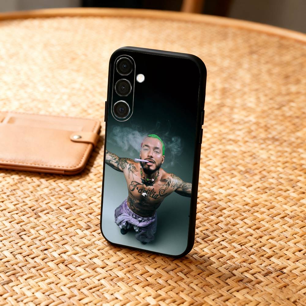 COOL J B-BalvinS Phone Case For Samsung  A73,72,71,A52,51,40,41,A22,A32,31,A13, Soft Black Shell