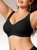 Wireless Soft Support Seamless Bra for Plus Size Women – Comfortable Fit for Large Busts