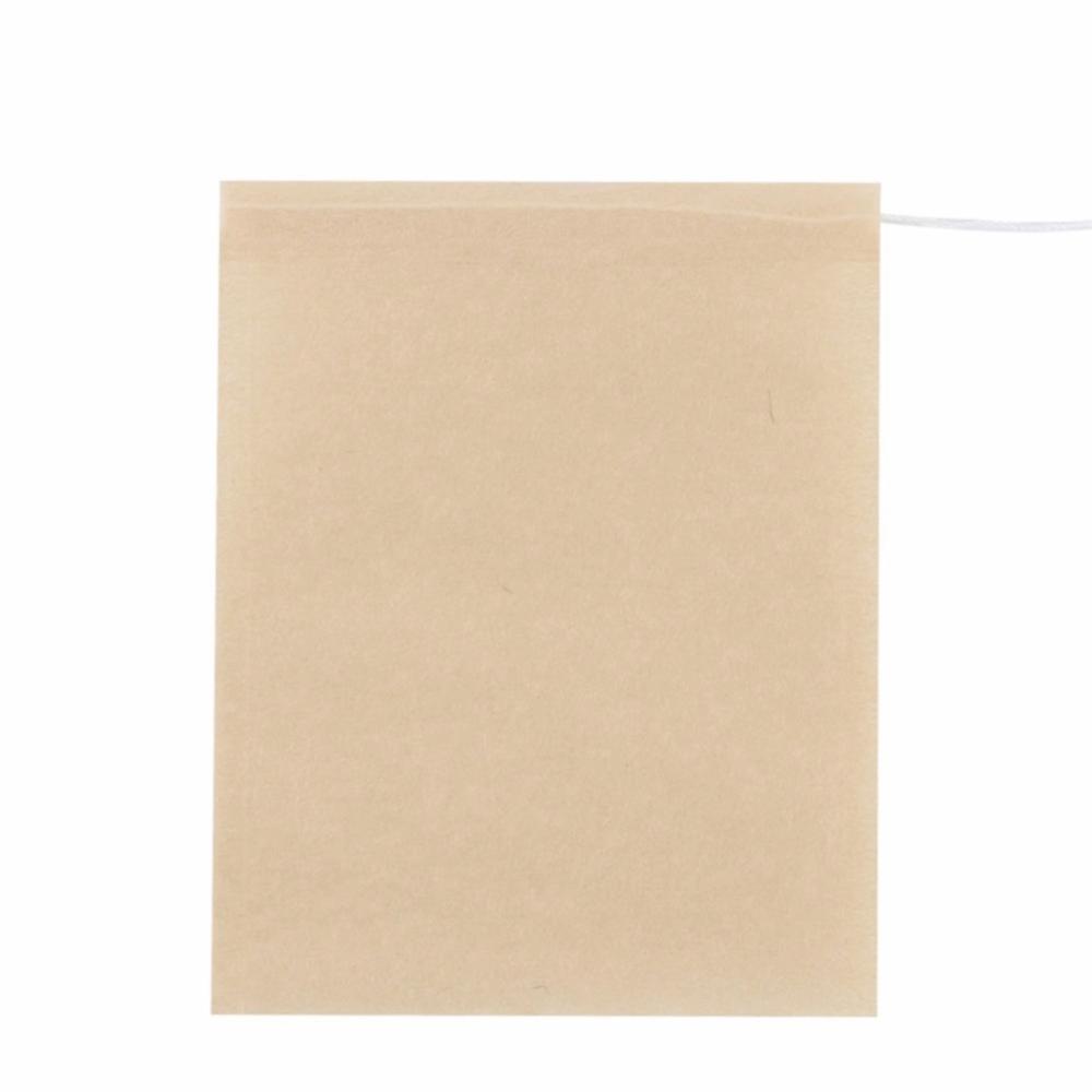 100PCS Set Wood Pulp Material Empty Tea Bags Drawstring Closure Loose Leaf Tea Bags  Tea Brewing