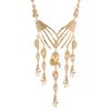 Gothic Multilayer Skull Bone Choker Statement Bib Collar Necklace Jewelry Party