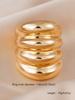 Chunky Ring Polished Dome Design, Minimalist Stackable Statement Jewelry for Women