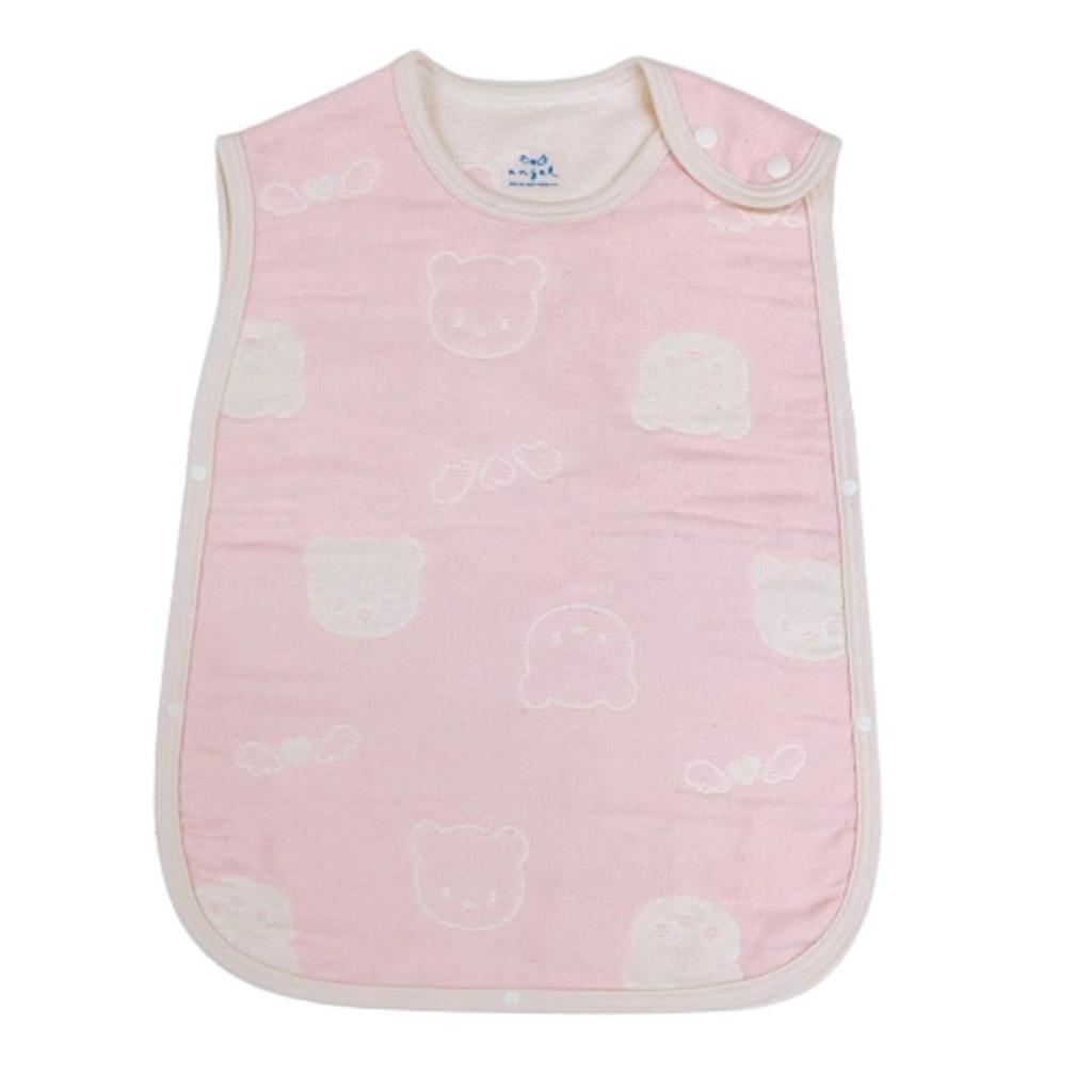 Angel Made in Japan Baby Gauze Baby R661 6-Layer Sleeper, Gift, (Pink)