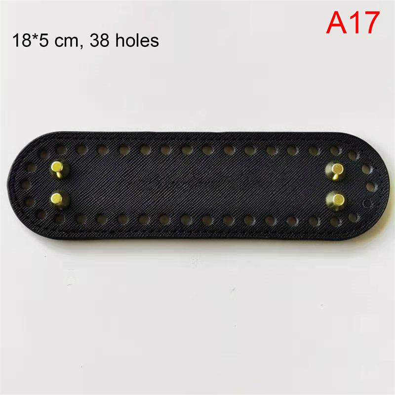 תחתית תיק עור עשה זאת בעצמך בעבודת יד אובלית עגולה אביזרי תיק תחתית לתיקים