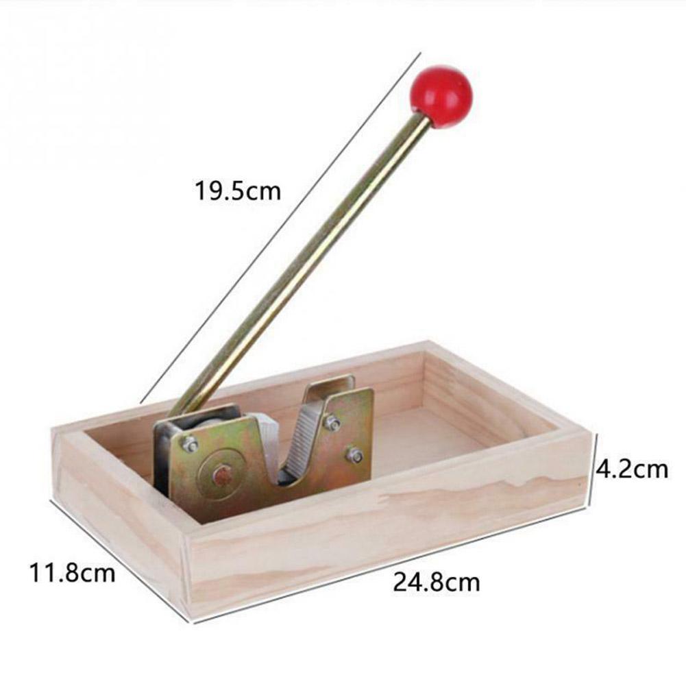 Multifunctional Macadamia Peeling Machine with Metal Handle Macadamia Nut Opener Sturdy Wood Storage Racks for Hazelnuts Almonds