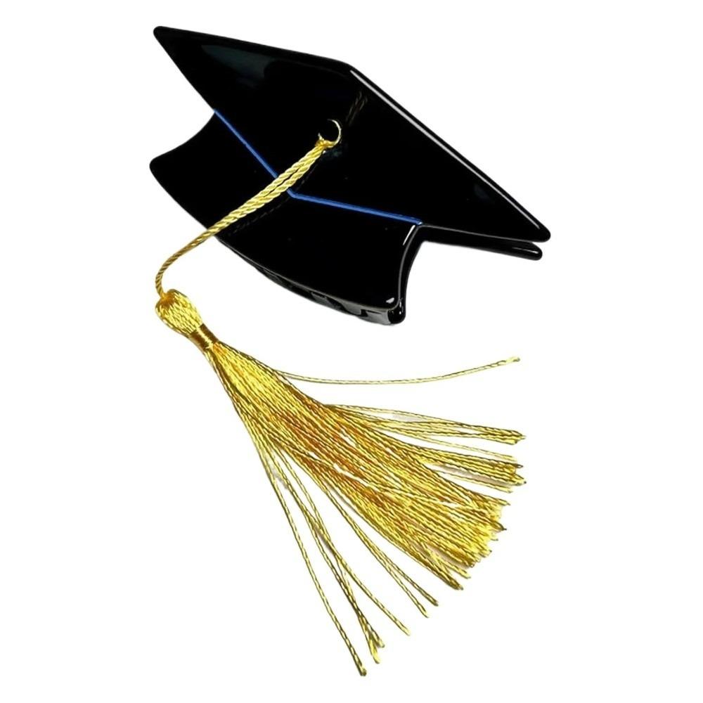 Creative Bachelor Hat Hairpin Cute Commencement Hair Accessory Graduation Cap Hair Claw  Girls чёрный