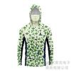 Mens Quick-Dry Fishing Shirt With Hood Face Cover UV Protection Outdoor Angling Top Lightweight Breathable Summer Wear