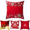 Christmas Pillow Red Case Throw Cushion Cover Pillowcase Xmas Sofa Home Decor