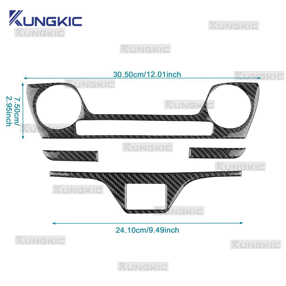 Carbon Fiber Center Air Conditioning Panel Sticker for Hyundai Tucson 2015-2020 Interior Accessories