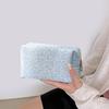 Floral Pattern Cosmetic Bag Dual Zipper Makeup Bag Portable Travel Toiletry Organizer for Daily Use Vacation Business Trip