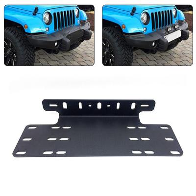 Kennzeichenhalter für die vordere Stoßstange des Autos, LED-Montage, Fahrplatten, Aluminiumlegierung, Kennzeichenhalter für die vordere Stoßstange des Autos