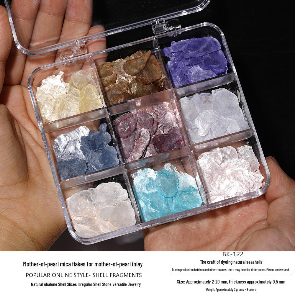 Mother-of-Pearl Shell Nail Art & Brooch Hairpin DIY Craft Kit