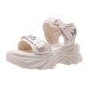 Fashion Rimocy Fashion Platform Sandals for Women Summer 2025 Thick Bottom Womens Walking Sandals Chunky Non Slip Beach Shoes Woman