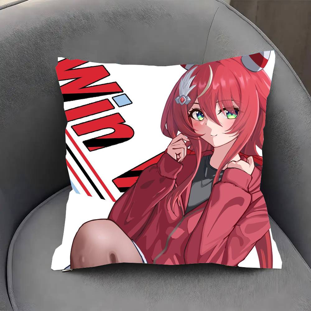 Win Variation Anime UUmamusume Pillow Case Fashion Square Pillowcase Bedroom Sofa Room Ins Decoration Leisure